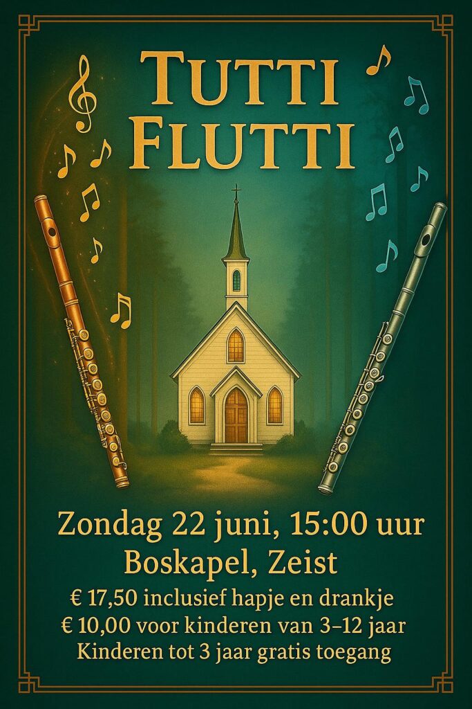 Poster Concert Tutti Flutti 22 juni
